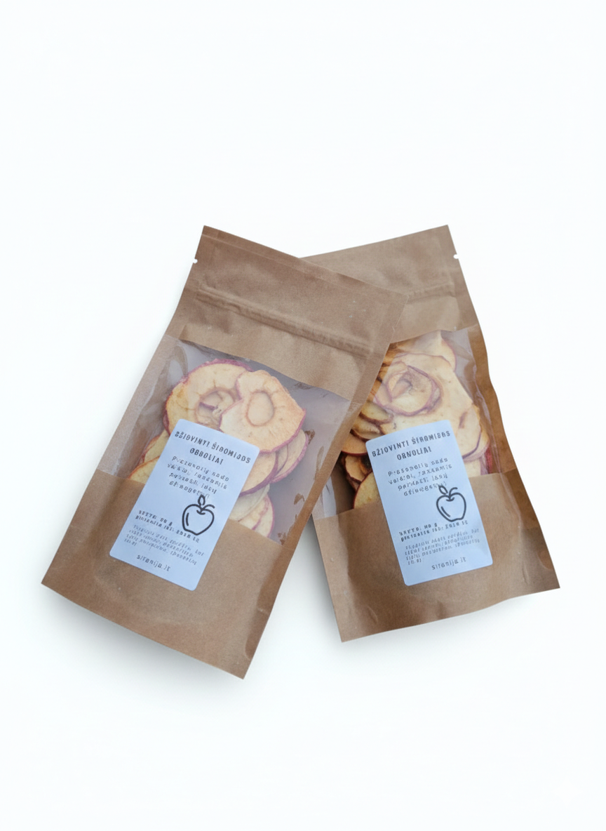 Šironijos džiovinti obuoliai