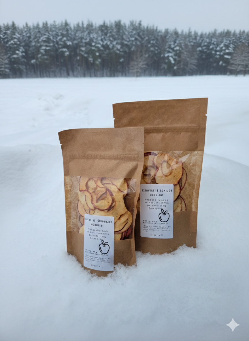 Šironijos džiovinti obuoliai