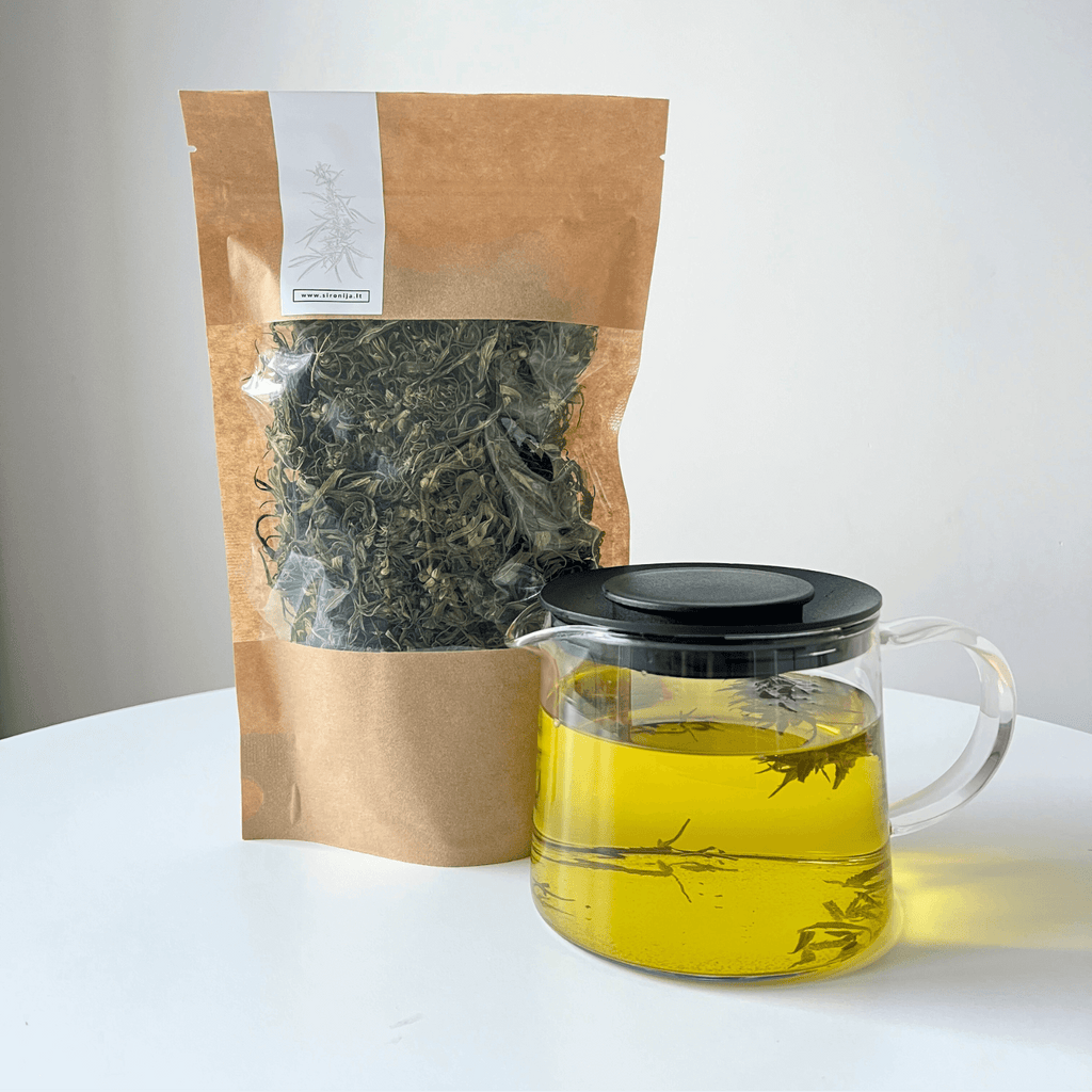 Hemp flower tea