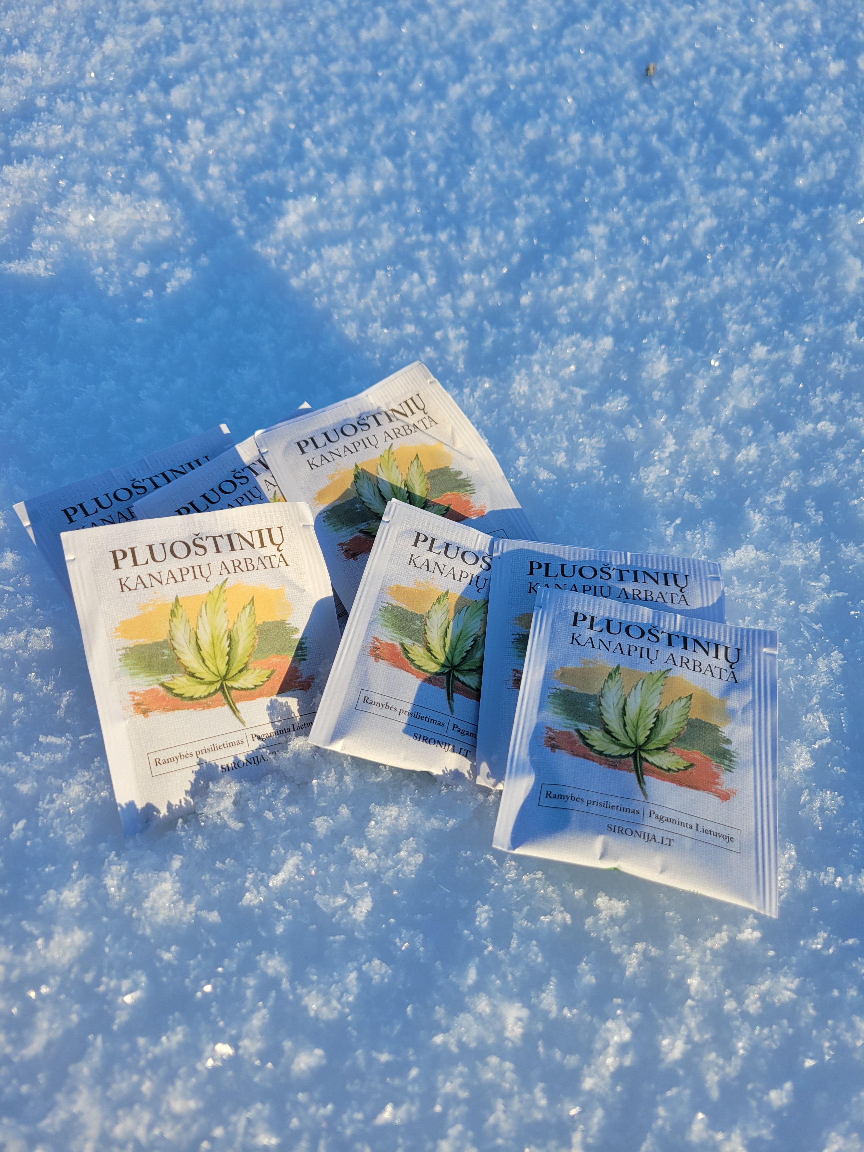 Kanapių žiedų arbata vokeliuose