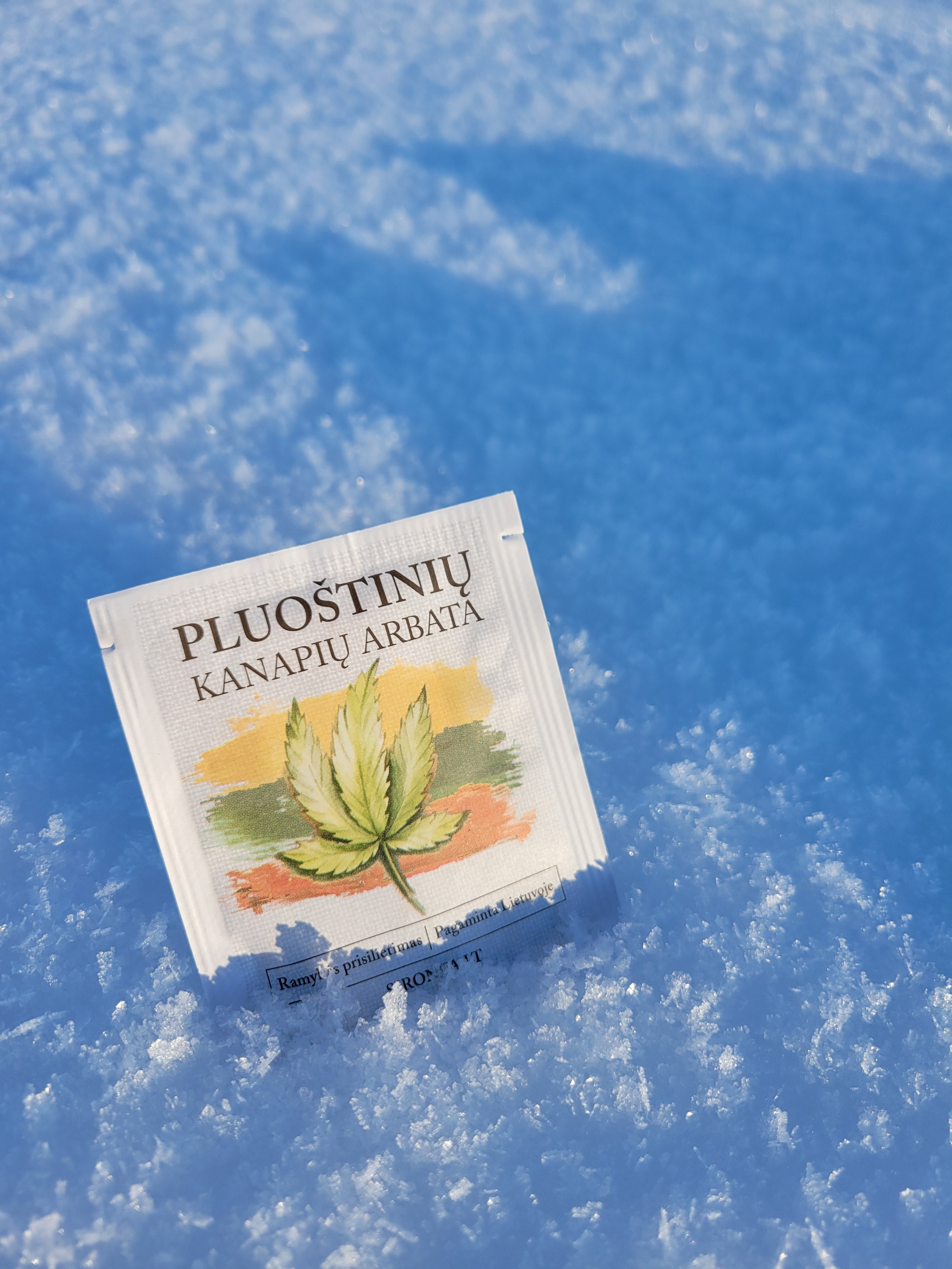 Kanapių žiedų arbata vokeliuose