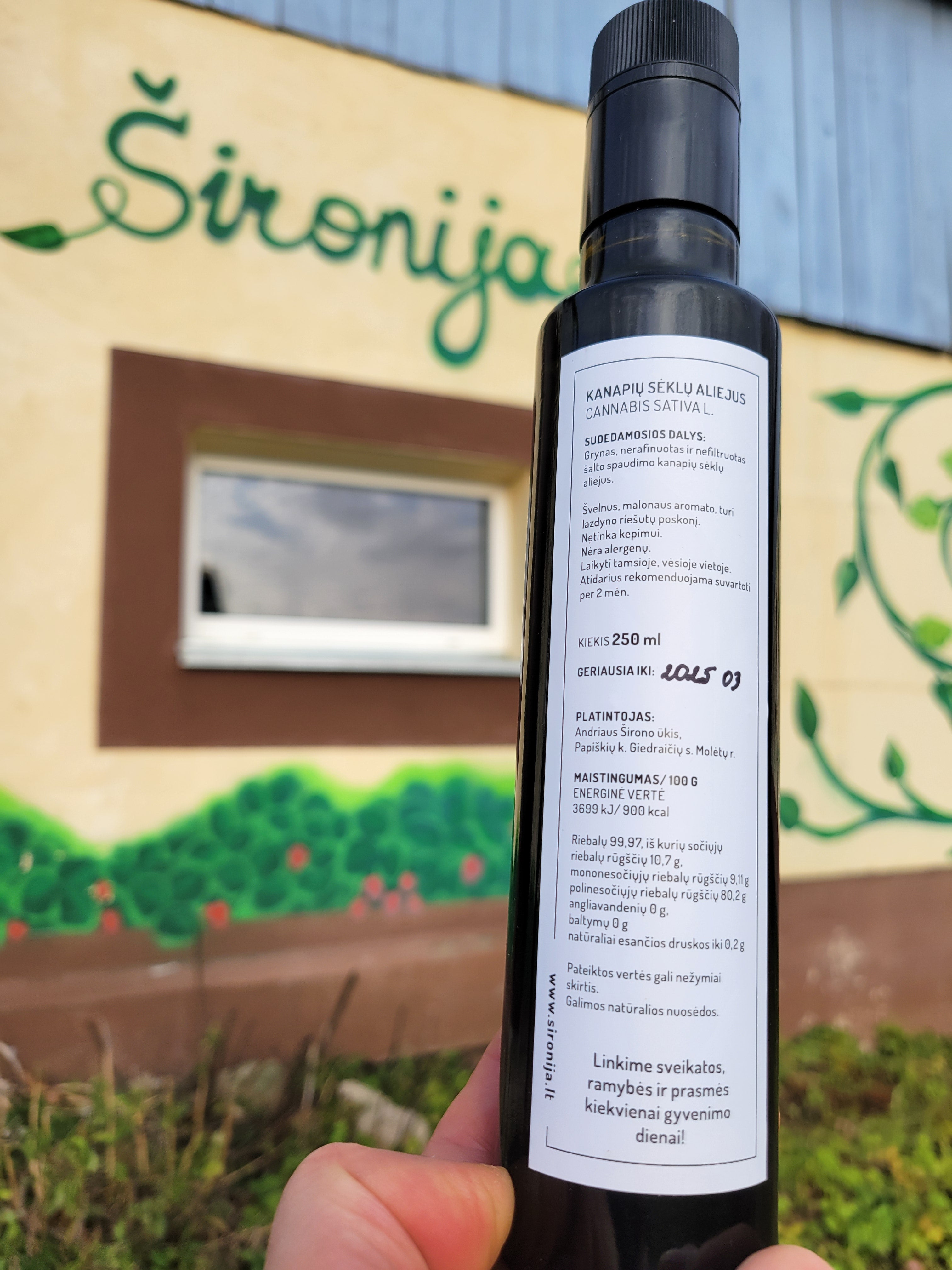 Pluoštinių kanapių sėklų aliejus Premium